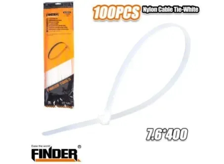 Σετ δεματικά Tie wraps 7.6*400mm 100pcs Finder