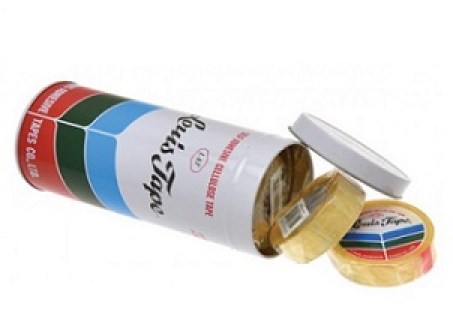 Σελοτέιπ Louis 12 mm x 66 m σε μεταλλικό αεροστεγές κουτί 12 τεμάχια