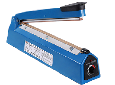 Μηχανή θερμοκόλλησης για κλείσιμο πλαστικών σακουλών